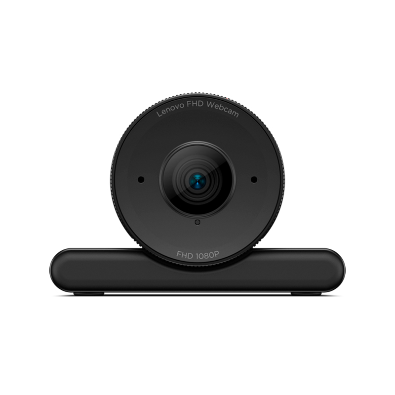 Camara Web Lenovo FHD (1920x1080@30 fps), Interfaz: USB 2.0 Tipo-A, Color negro