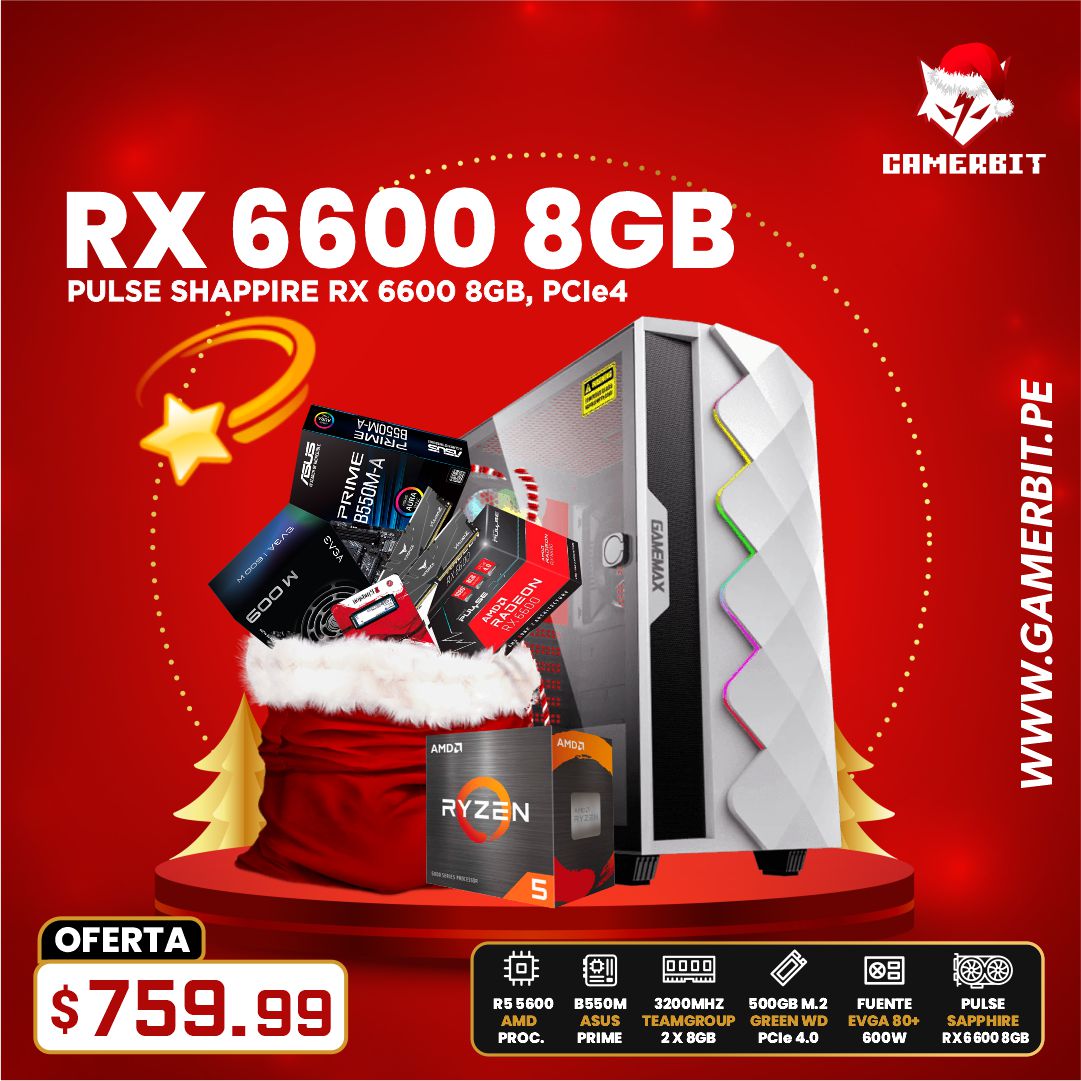 PC GAMER RX 6600