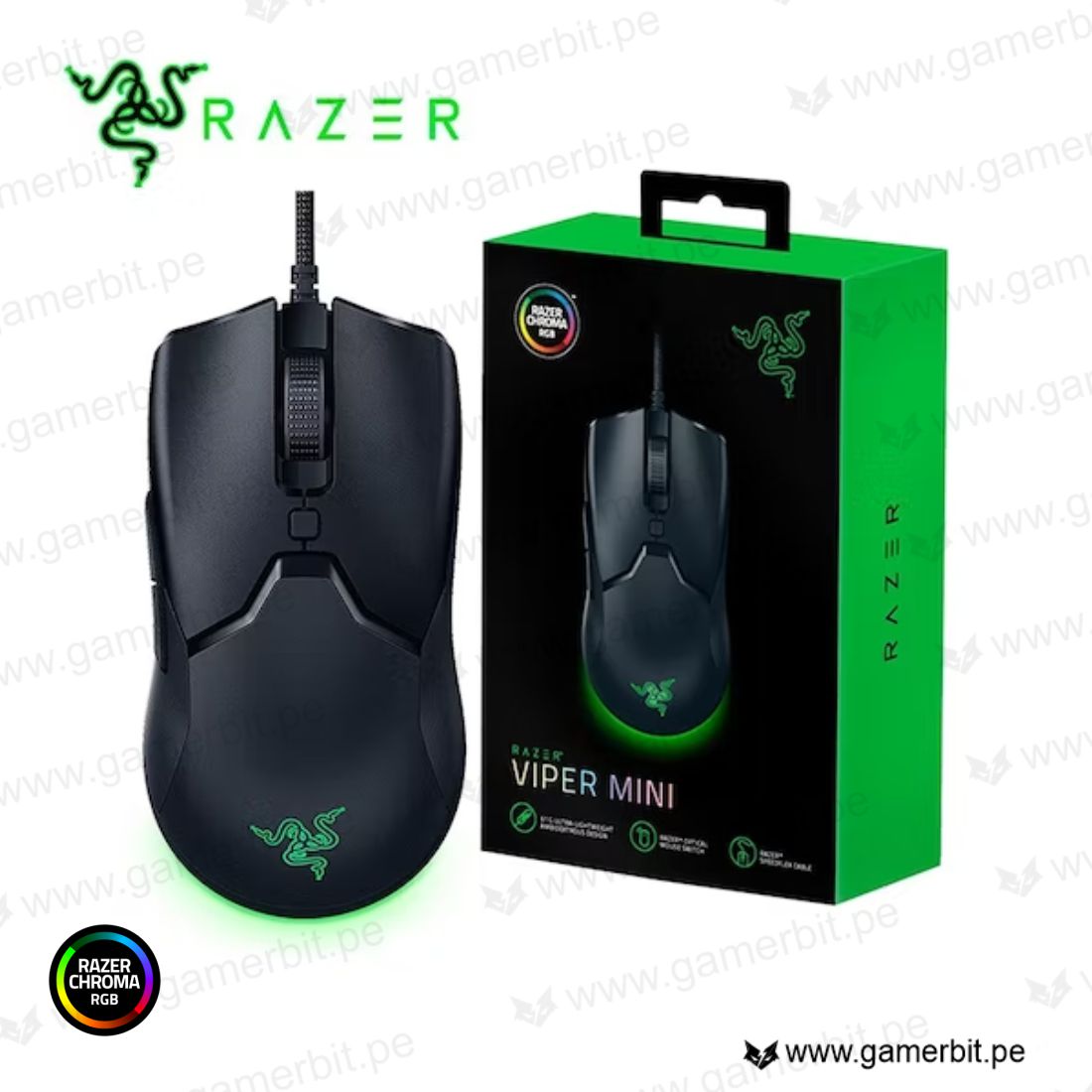 MOUSE RAZER VIPER MINI 8500 DPI OPTICAL SWITCH CHROMA